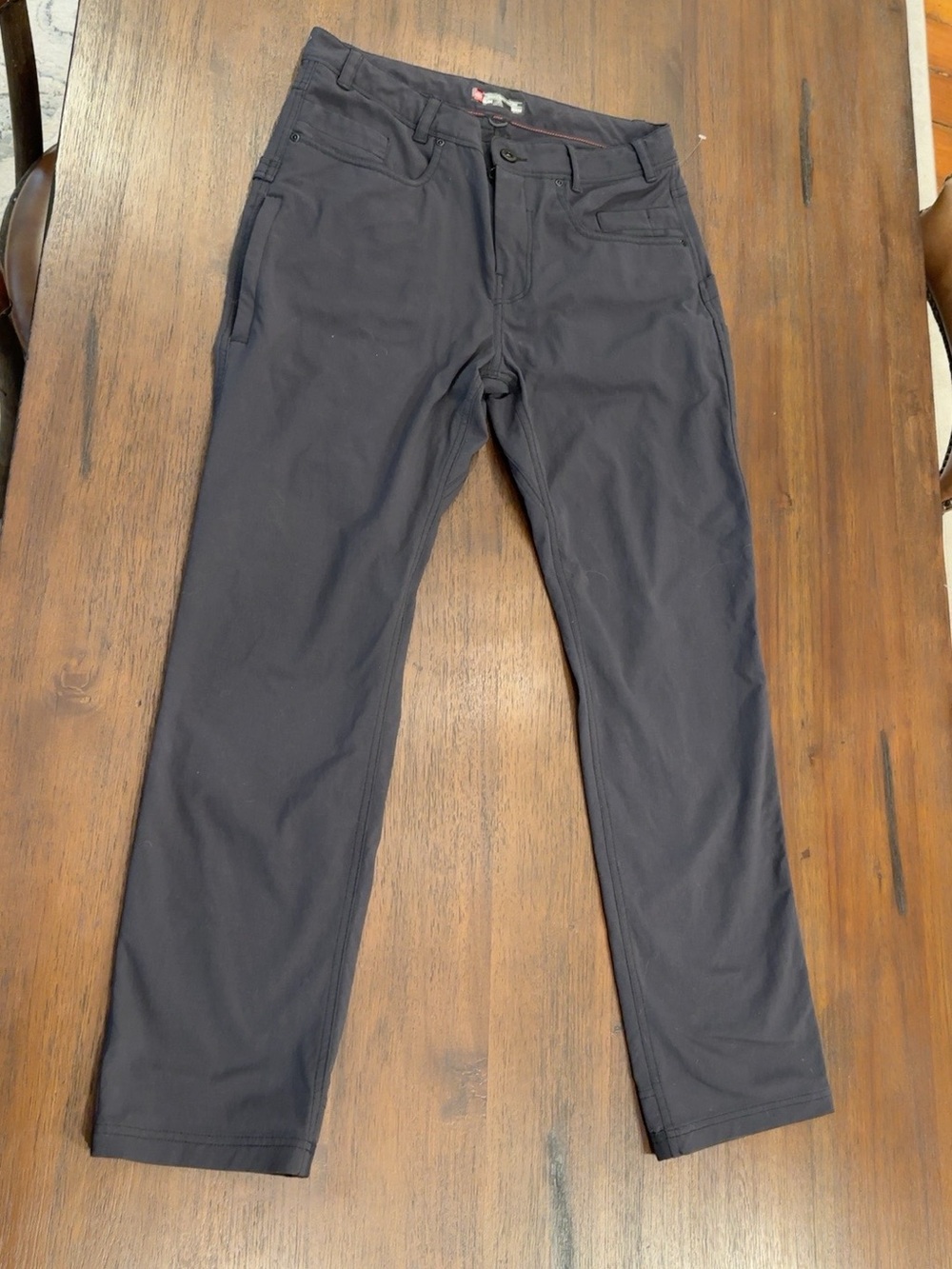 686 Slim Black Pants with Red Accent